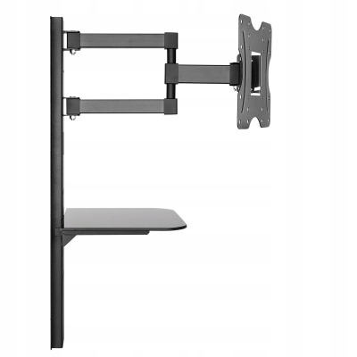 Uchwyt do TV z półką na DVD Maclean, vesa 200x200 , 23"-42", 30kg, MC-771