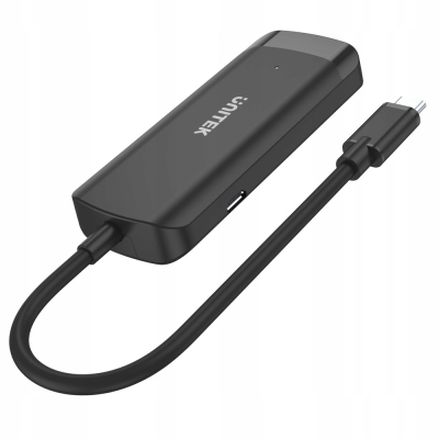 Unitek Aktywny hub USB-C 3*USB-A 5Gbps, RJ-45 1Gb