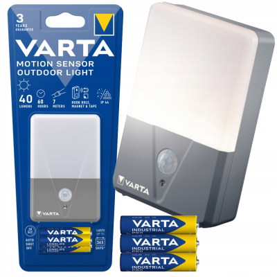 VARTA LAMPA ZEWNĘTRZNA Z CZUJNIKIEM RUCHU