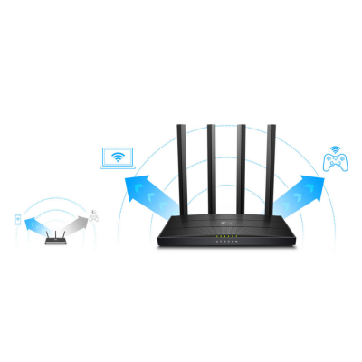 TP-LINK Archer C6U router AC1200 1WAN 4LAN 1USB