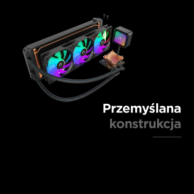 Rampage INFINITE V360 Chłodzenie wodne 360MM ARGB, białe