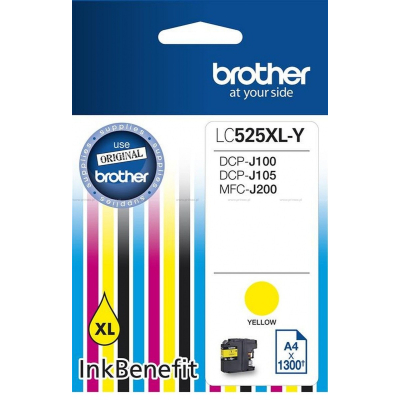 TUSZ BROTHER LC525XLY YELL 1300str DCP J100 J105
