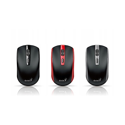 Genius ECO-8150 Mysz bezprzewodowa, czarno-czerwona, 1200DPI