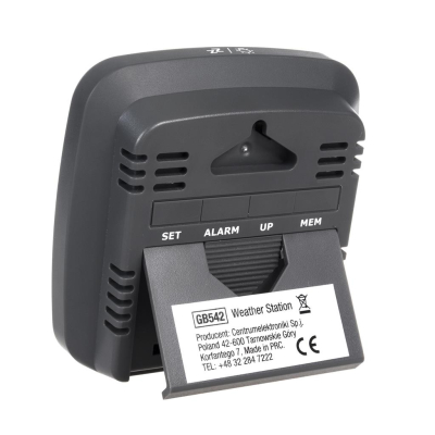 Stacja pogody bezprzewodowa GreenBlue z systemem DCF, kalendarz alarm GB542