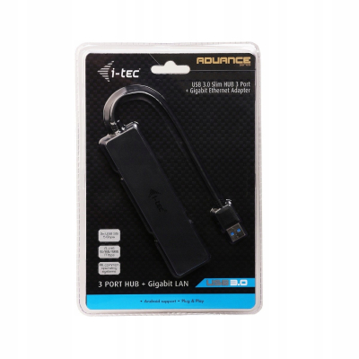 i-tec USB 3.0 HUB 3 Port Gigabit Ethernet 10/100