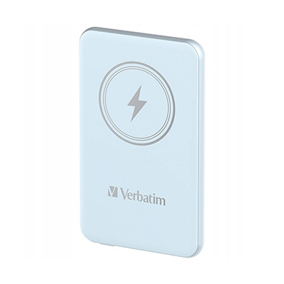 Verbatim, powerbank 5V, 5 000mAh, Mocowanie magnetyczne, niebieska