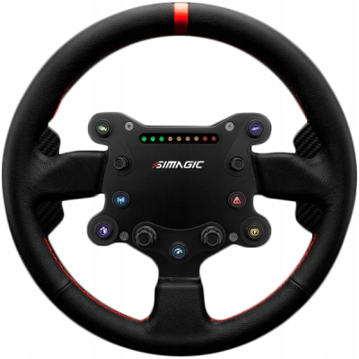SIMAGIC Kierownica GT Sport 300mm, QR50, łopatki zmiany biegów, skóra