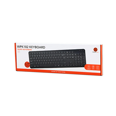 Powerton LIFE SLIM Klawiatura przewodowa (USB) CZ/SK, czarna