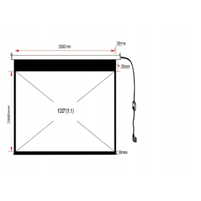 ART EKRAN ELEKTRYCZNY 120