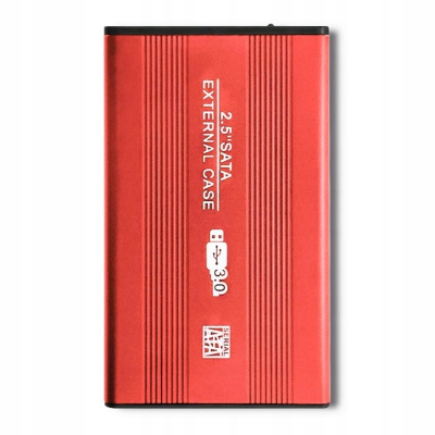 Qoltec Obudowa na dysk HDD/SSD 2.5 cala SATA3 USB 3.0 Czerwona
