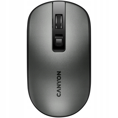 CANYON Mysz bezprzewodowa MW-18 Akumulator Ciemnoszara