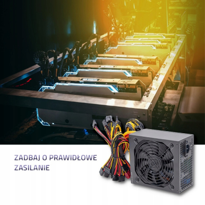 Qoltec Zasilacz ATX 1800W 80 Plus Platinum Data mining