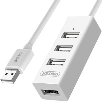 Unitek Y-2146 hub 4x USB 2.0 mini - biały