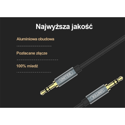 Unitek Y-C930ABK Kabel audio minijack 5m