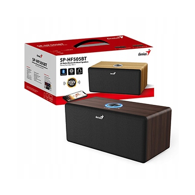 Genius głośniki SP-HF505BT, 20W, brązowe, drewniane
