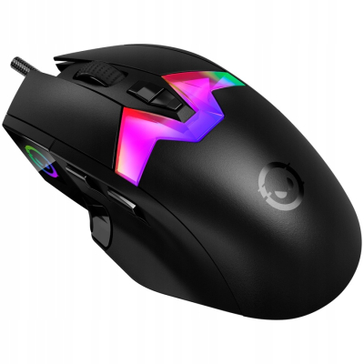 LORGAR Mysz Gamingowa Pro MSP80, 8000 Hz, Czarna