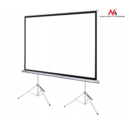 Maclean Ekran projekcyjny na dwóch statywach 150