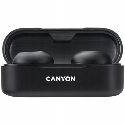 CANYON Słuchawki dokanałowe TWS-1 Czarne