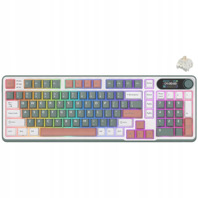 ROYAL KLUDGE RK-S98 Camping Green Gaming Keyboard Beige switch