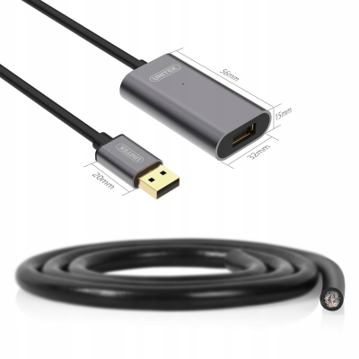 Unitek Y-272 wzmacniacz sygnalu USB2.0 10M Premium