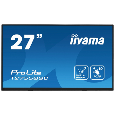 IIYAMA Monitor 27 cali T2755QSC-B1 Dotyk USB HDMI IPS QHD