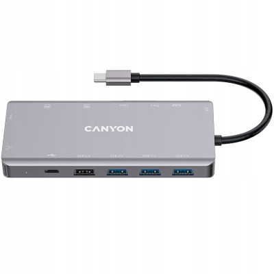 CANYON HUB DS-12 13 w 1 4k USB-C Szary