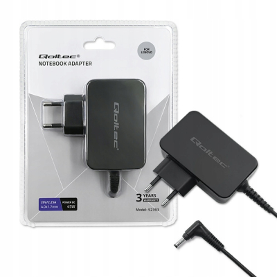 Qoltec Zasilacz do Lenovo 45W 20V 2.25A 4.0*1.7