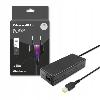 Qoltec Zasilacz do Lenovo 65W 20V 3.25A Slim tip+pin +kabel 50053