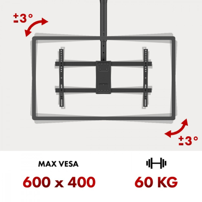 Uchwyt sufitowy dla TV Maclean, max. obciążenie 60kg, 43-86