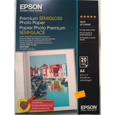 Papier foto błyszczący Epson C13S041332 A4 251 g/m² 20 szt. SKLEP KOZIENICE RADOM