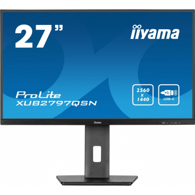 IIYAMA Monitor 27 cali XUB2797QSN-B1 IPS QHD USB-c Dock HDMI WQHD 2560 x 1440 Sklep KOZIENICE RADOM