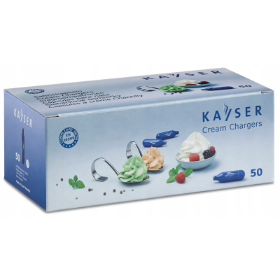 Naboje N2O do syfonu do bitej śmietany 7,5g Kayser 50 szt/Opk