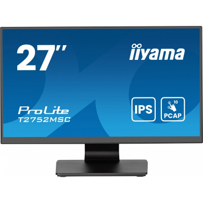 IIYAMA Monitor 27 cali T2752MSC-B1AG 10 PKT. POJ IPS HDMI DP 2x1W USB 400cd