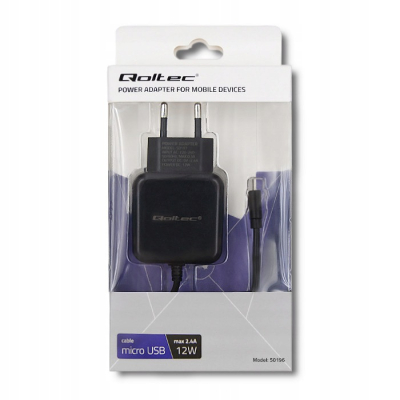 Qoltec Ładowarka sieciowa 12W 5V 2.4A Micro USB