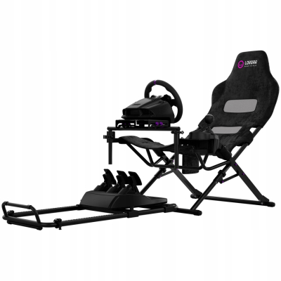 LORGAR FLEX RAF1 Sim Racing Cockpit Advanced, Składany, Czarny