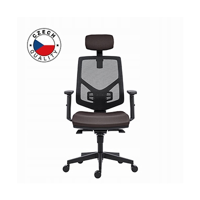 Powerton ERGO TINA Ergonomiczny fotel biurowy, Szary