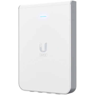 UBIQUITI UniFi U6 Access Point, In-Wall, Wi-Fi 6 AX5400 5x GE