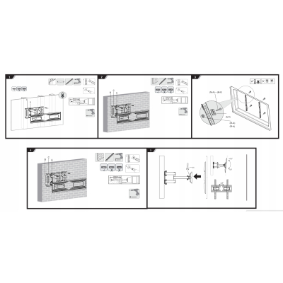 Maclean Uchwyt do TV max VESA 400x400, 32-75