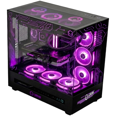 LORGAR PC Gamingowy Pro P401 Ryzen 7800X3D RTX 5070 Ti 16GB 32GB 2TB czarny