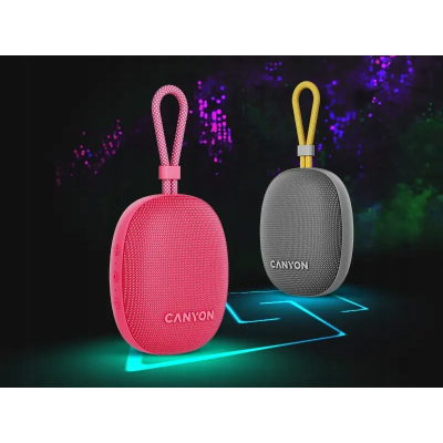CANYON Głośnik Bluetooth OnMove 12 IPX7 TWS 5W Różowy