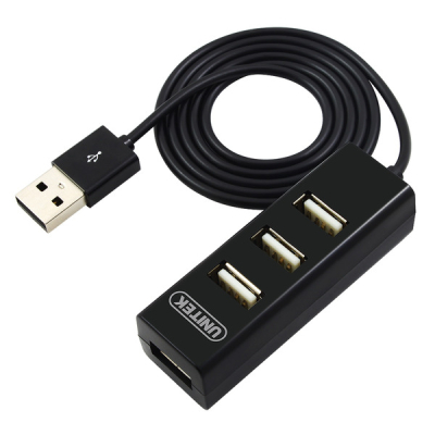 Unitek Y-2140 hub 4x USB 2.0 czarny
