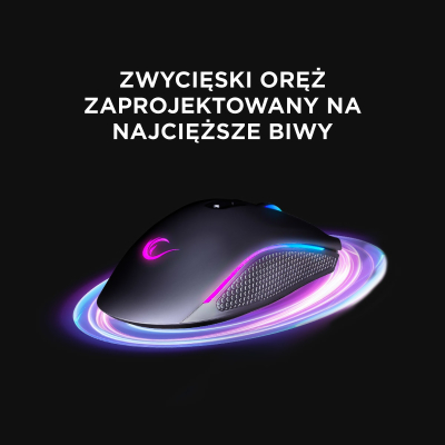 Rampage SMX-R44V2 gamingowa 12800 DPI RGB LED 1K Hz HUANO Makro czarna