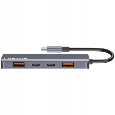 CANYON HUB DS-18 5 w 1 USB-C Szary