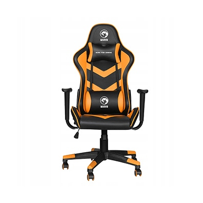 Fotel dla gracza Marvo CH-106, pomarańczowa