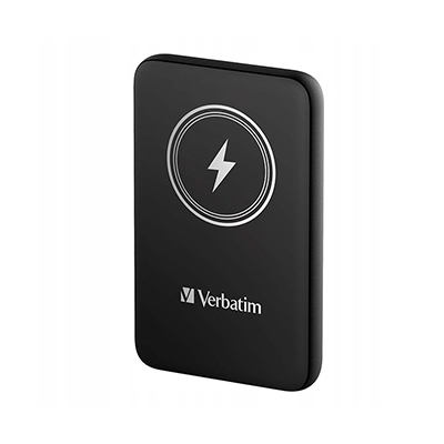 Verbatim powerbank z ładowaniem bezprzewodowym 5V 10 000mAh czarna 32245