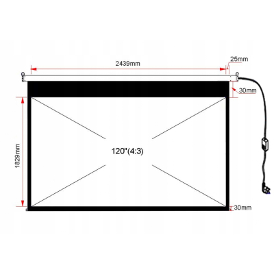 ART EKRAN ELEKTRYCZNY 120
