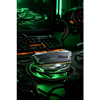 Lexar Pamięć DDR5 ARES RGB Gaming 32GB(2*16GB)/6800 czarna