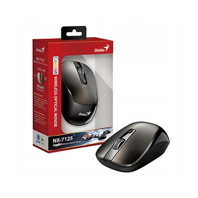 Genius NX-7125 Mysz bezprzewodowa, czekoladowy, 1200DPI