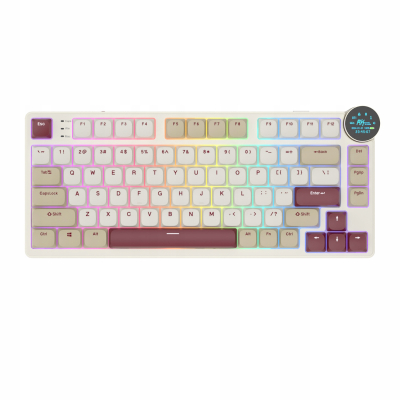 ROYAL KLUDGE RK N80 Rosy Clouds Gaming Keyboard Brown switch