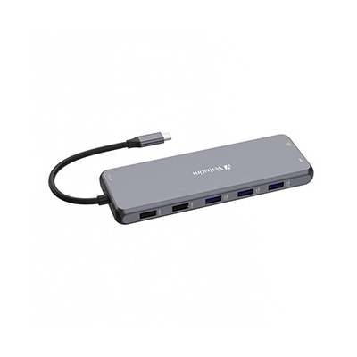 Verbatim USB (3.2) hub 13-port, długość przewodu 20 cm, 2x USB C, 6x USB A